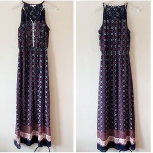 NWT DR2 Paisley lace Sleeveless Maxi Dress - M